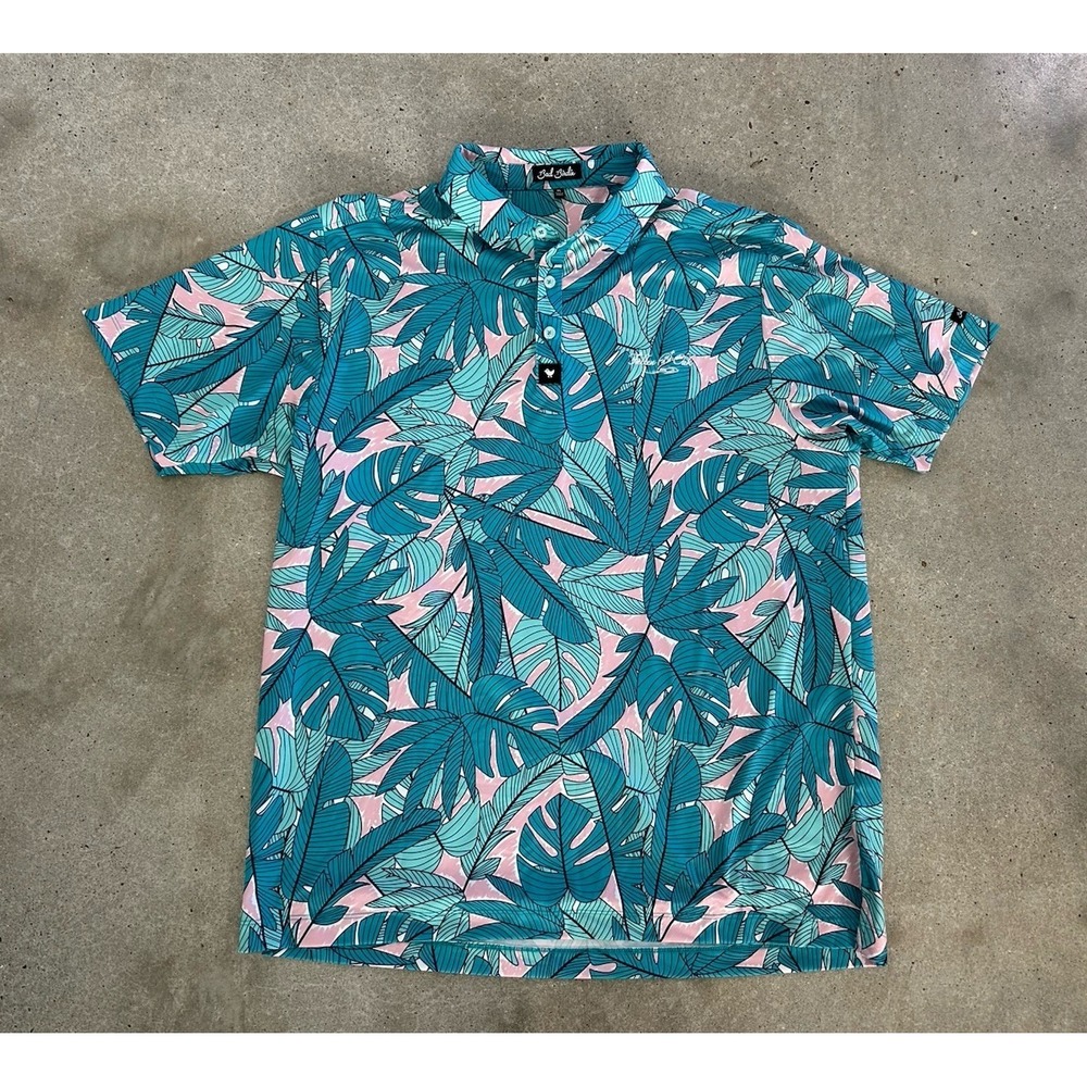Fallen Oak Golf Course Bad Birdie Polo Shirt Mens XL All-Over Print